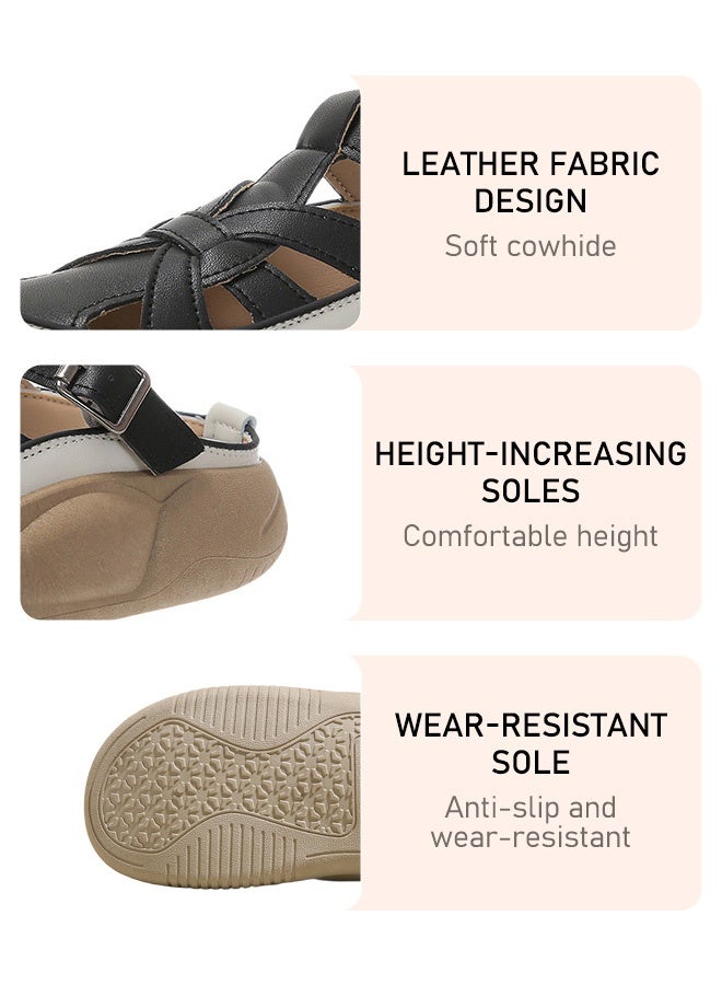 صندل نسائي خفيف الوزن وأنيق للمشي، متنفس وغير قابل للانزلاق، مريح ومرتفع وناعم - Image 5