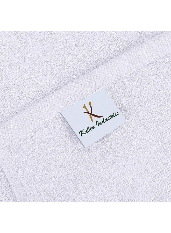 Kuber Industries Medium Size Cotton Face Towel, 30"x18"- Pack of 6 (White) -HS43KUBMART26627 - Image 5