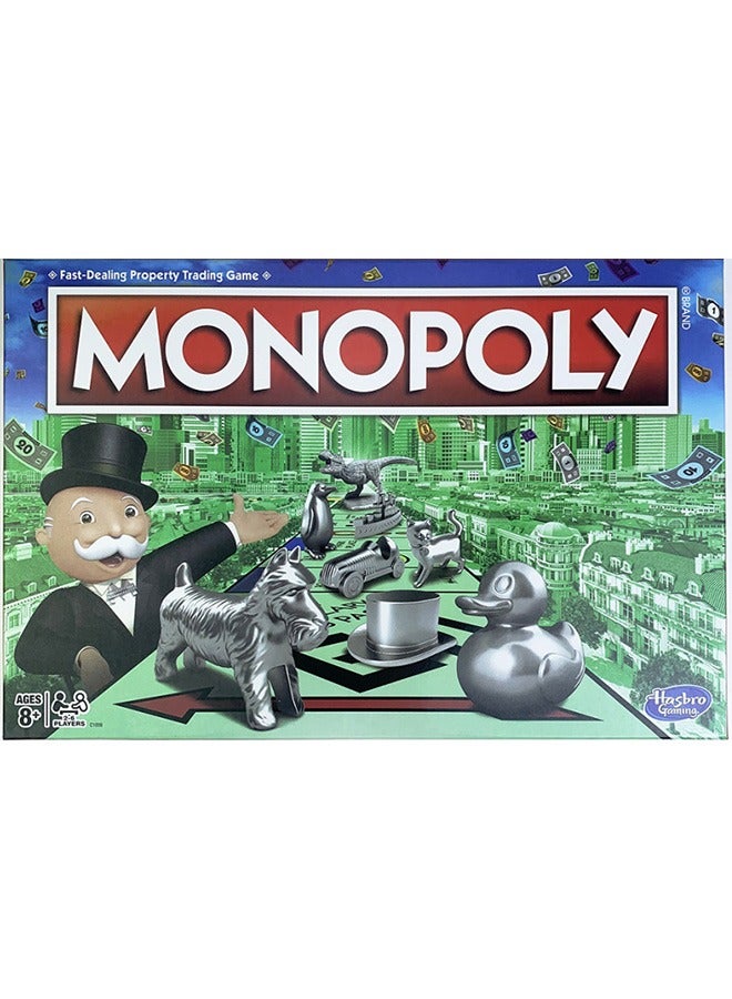 Hasbro Monopoly Game, Classic Family Board Game for 2 to 6 Players, for Kids Ages 8 and Up - Image 1