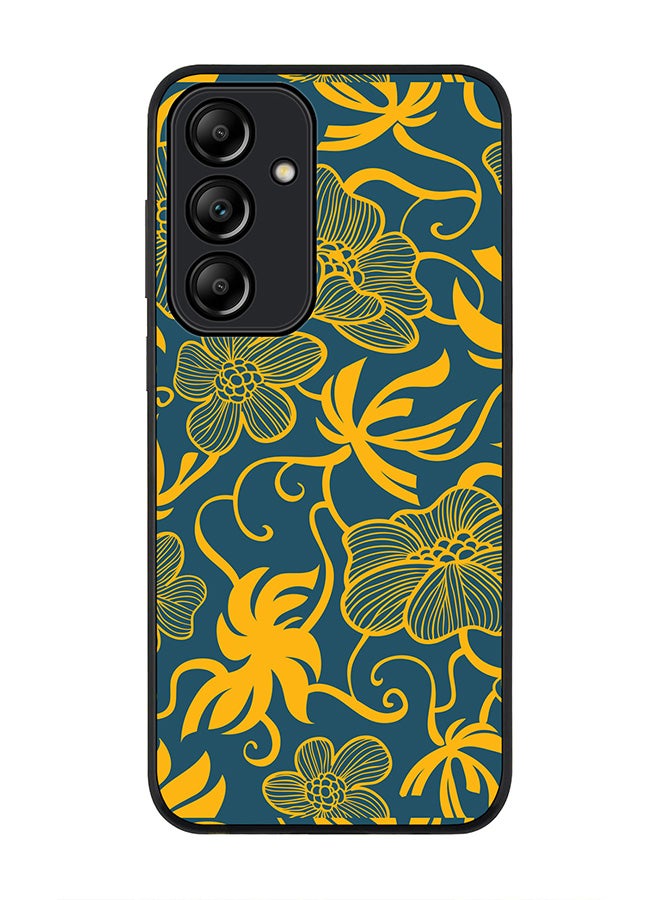 Stylizedd Rugged Black Edge Case for Samsung Galaxy A55, Slim fit Soft Case Flexible Rubber Edges Anti Drop TPU Gel Thin Cover -  Euro Pattern - Image 1