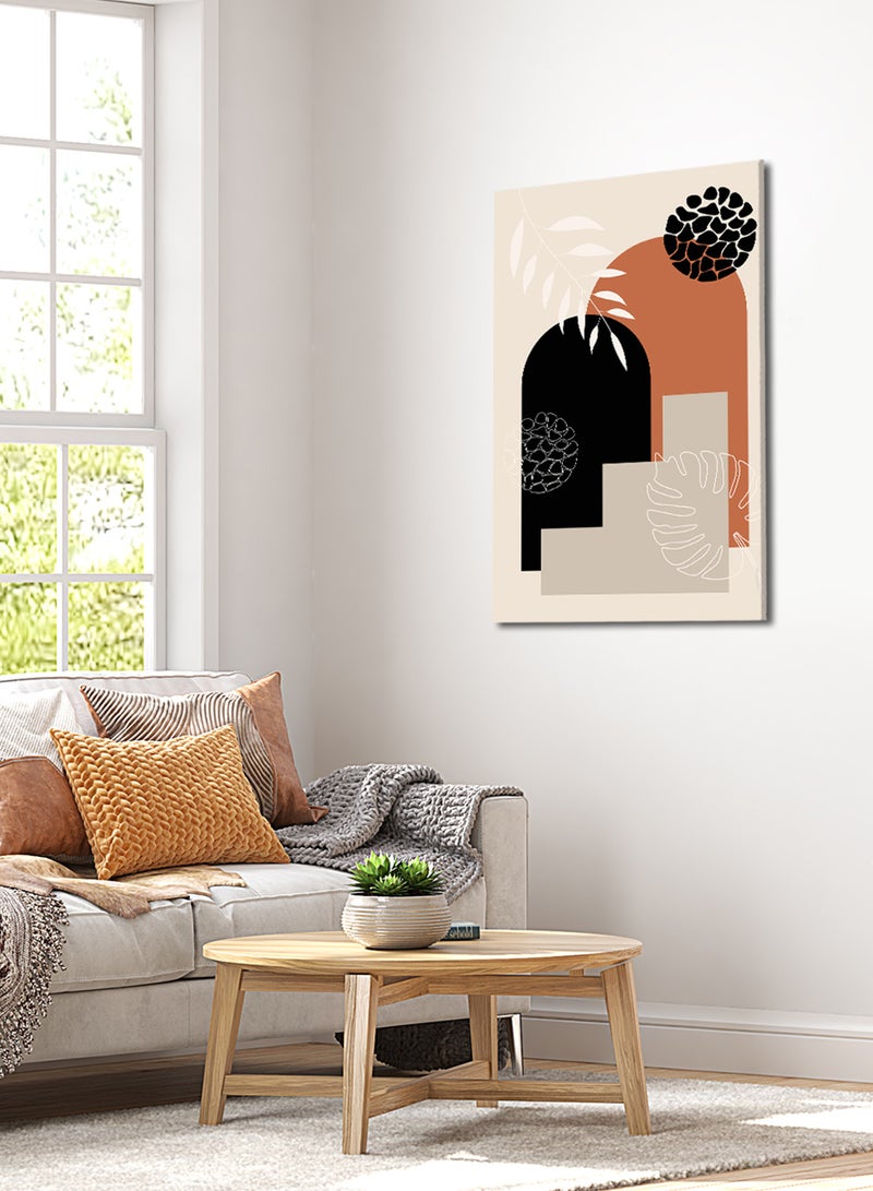 LOWHA Canvas Wall Art Stretched Over Wooden Frame with Botanical Painting - Image 2