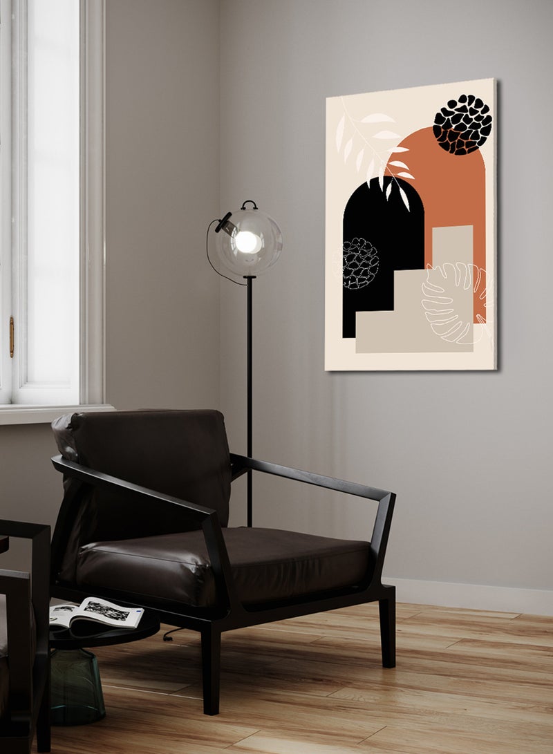 LOWHA Canvas Wall Art Stretched Over Wooden Frame with Botanical Painting - Image 3