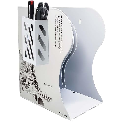 Volo Expandable Bookcase Desktop Bookend/Book Stand/Book Holder/Book Organizer, Office Book Organizer Box Book Stand, Book Organiser, File Holders Organizer (Color : Blue) - Image 1