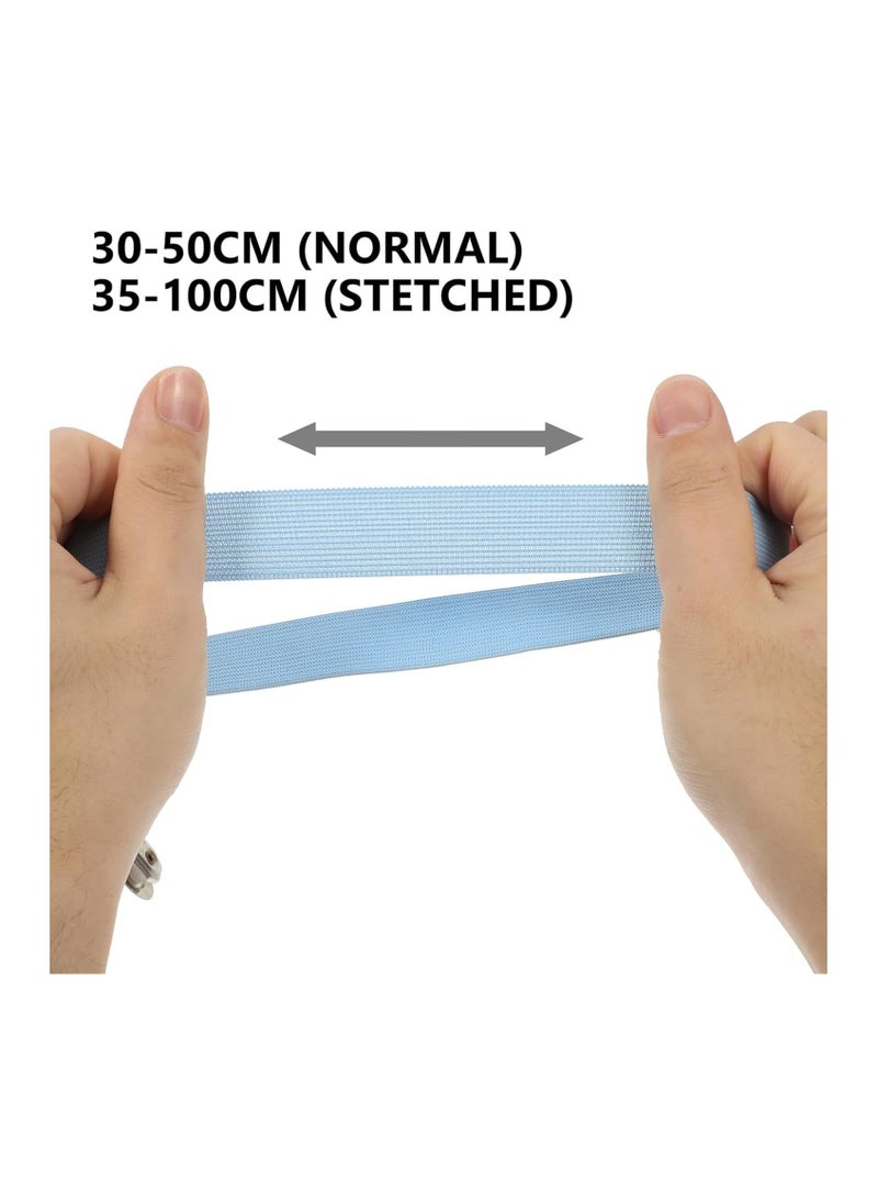 Generic - Bed Sheet Holder Strap Fastener, 4pcs Adjustable Mattress Sheets Holder Clips Sheet Fastener Sheet Corner Holder Elastic Band Sheet Suspender Gripper Blue - Image 1