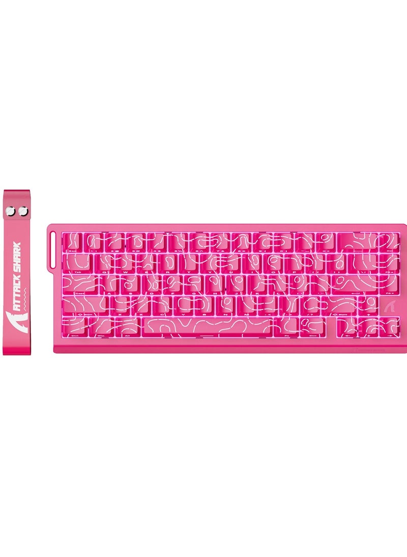 Attack Shark X68 HE Rapid Trigger Mechanical Gaming Keyboard 60% Wired TKL with Adjustable Actuation,Hall Effect Magnetic Switch,8KHz Polling Rate,RGB Backlit,Top Mount,Side Printed Keycap  - Image 1