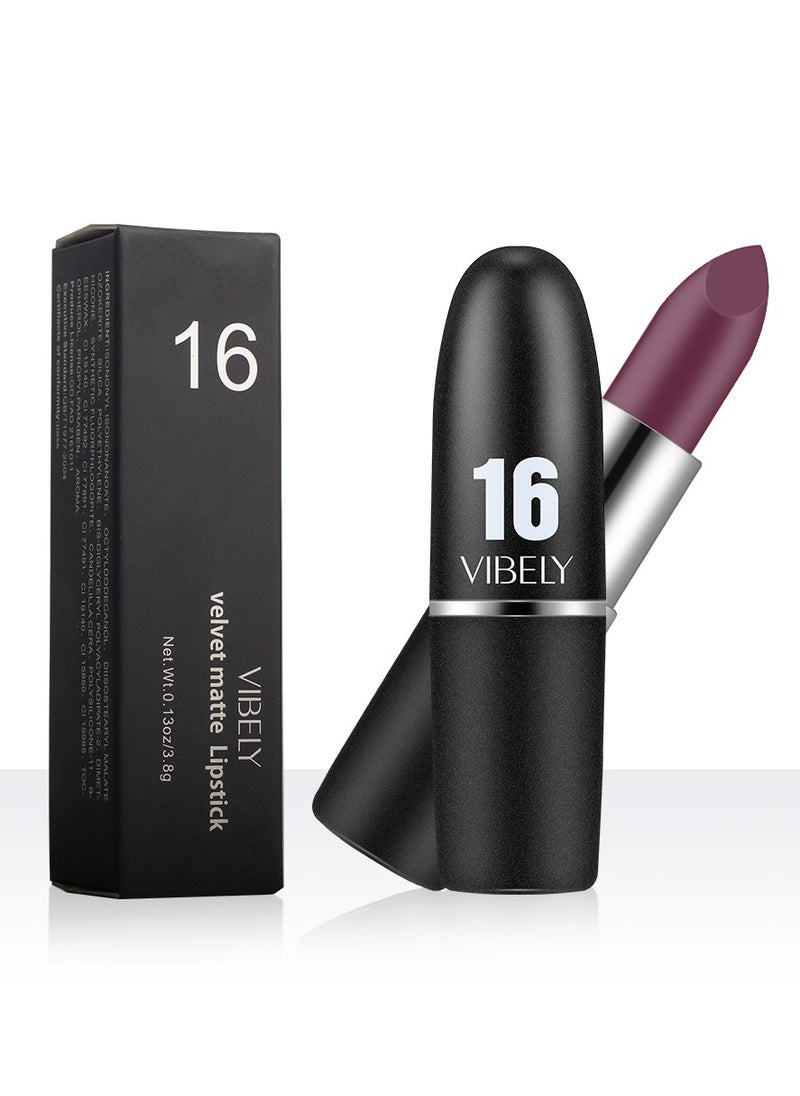 Vibely Vibely Velvet Matte Lipstick: Rich, Bold Color with a Soft Matte Finish Waterproof, Long-Lasting & Flawless Velvet Lips, One Size 14#  - Image 5