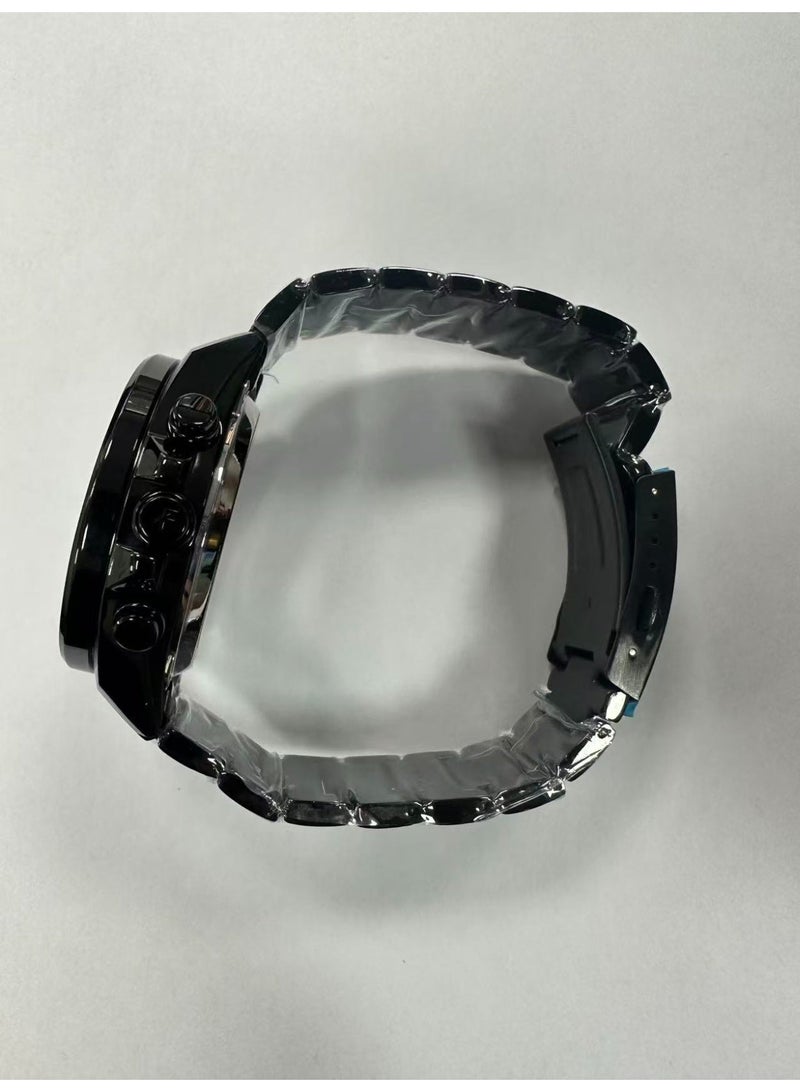 Casio Edifice Men's Analog/Digital Dual Display Watch, Black Dial, Stainless Steel Case, Black Ion-Plated Strap, Model ECB-900MDC-1ADR (without Bluetooth) - Image 2