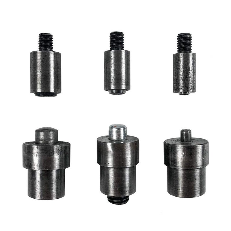 QWORK - Hand Press Heavy Duty Eyelet Grommet Machine Punch Tool Kit with 3 Dies and 1500 Pcs Silver Grommets - Image 5