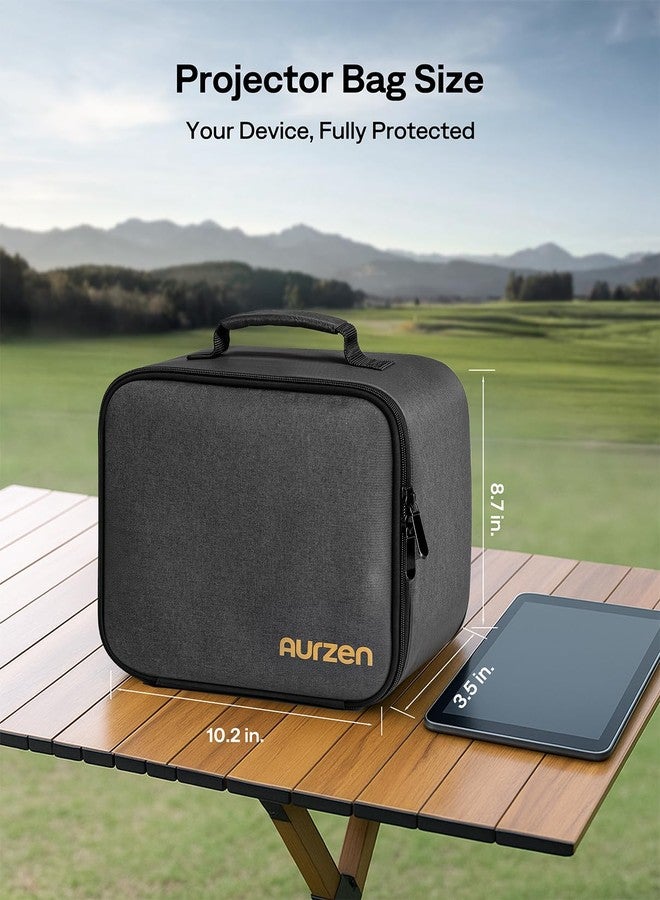 Aurzen Projector Carrying Case, Portable Projector Bag with Accessories Storage Pockets, Storage Travel Case, Compatible with Aurzen EAZZE D1, D1 Pro, HAPPRUN, TMY, PANSEBA Projector - Image 5