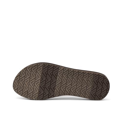 Reef Ginger Womens Beach Flip Flop, Soft Woven Strap Made From 100% Recycled PET, Brown/Peach, 7 - Image 3