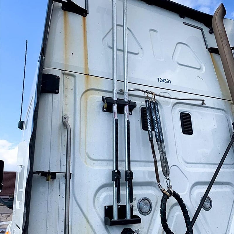 DC Cargo Mall Double Holder for Bar Load Locks - Classic Rod Carrier for Trucks, Trailers, and Garages - Image 3