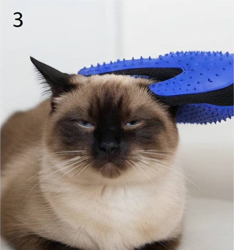 Silicone Pet Hair Glove Brush - Ideal for all coat types (cats and dogs). - Image 4