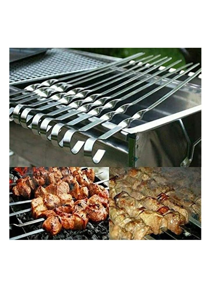 أسياخ شواء معدنية شديدة التحمل مقاومة لللف 5 قطع - Image 2
