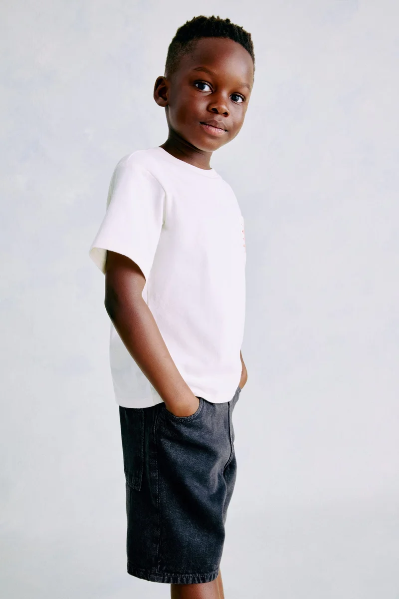 H&M Knee-length denim shorts