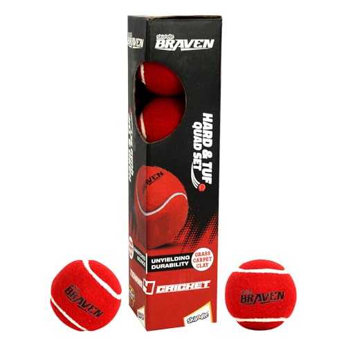SKOODLE Braven TENNIS4CRICKET Tennis Ball for Cricket Tournament Hard & Tuf Ball |Street Match Cricket Ball Tennis for Lawn Cricket|Soft Tennis Balls|(Set of 4) - Image 4