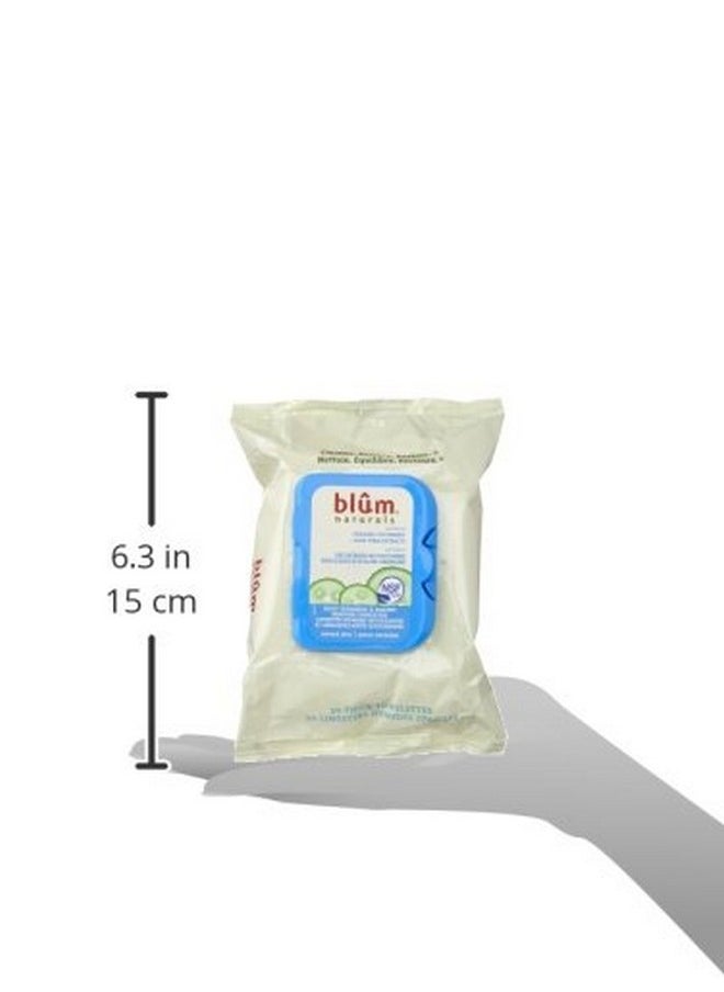 Blum Naturals - Daily Normal Skin Cleansing Towelettes With Cucumber Pack Of 3 (90 Count Total) - Image 1