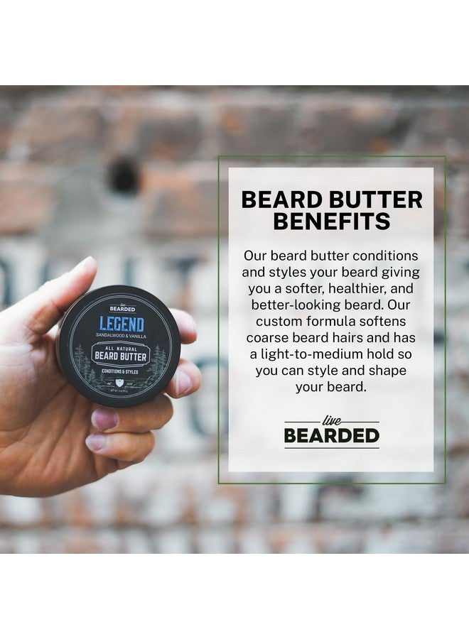 Live Bearded : Beard Butter - Made In Usa - Legend, 3Oz - Leave In Conditioner And All-Natural Softener With Shea Butter For Beard Care - Image 2
