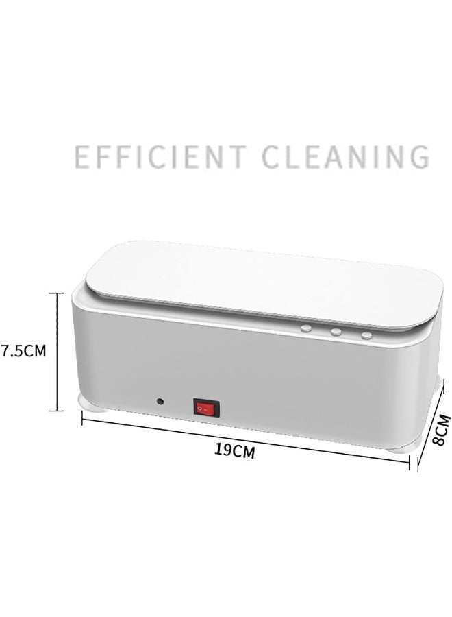 LMBXAIP Small Glasses Ultrasonic Cleaning Machine, Jewelry Ultrasonic Cleaner (45khz), USB Office Household Rechargeable Power Cleaner - Image 3