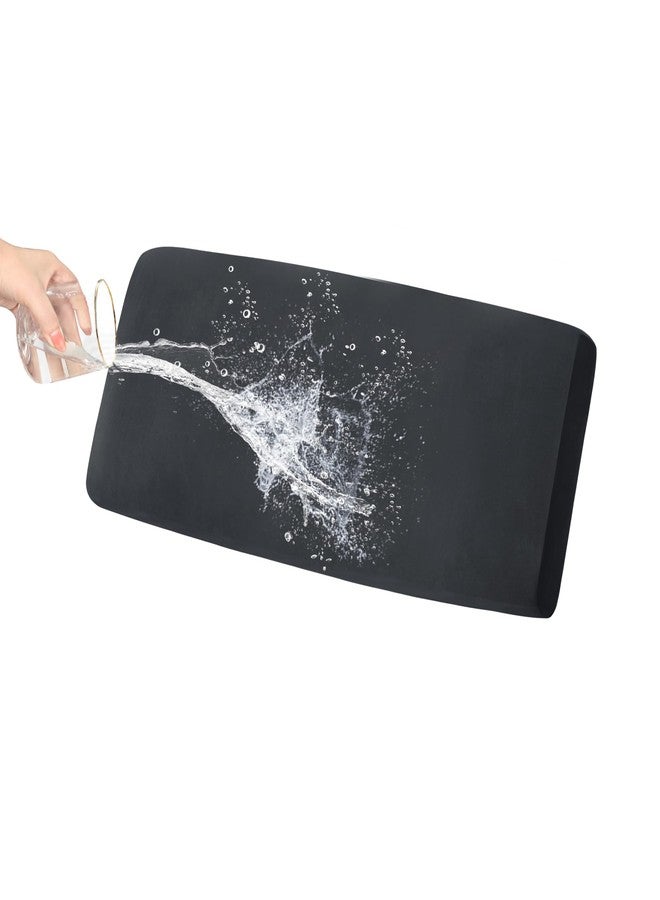 PureFit 100% Waterproof Couch Cushion Covers, Stretch Sofa Seat Covers, Replacement Cushion Slipcovers Furniture Protector for Kids Pets with Elastic Bottom, Oversized Sofa Cushion, Dark Gray - Image 1