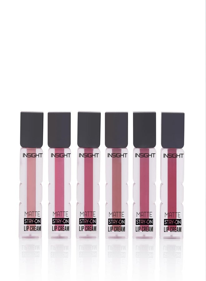 INSIGHT Matte Stay-On Lip Cream - Set B| Lightweight, Long-Lasting, Quick-Dry Formula with Soft Velvety Finish - 21g - Image 2
