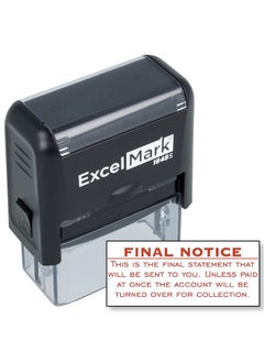 ExcelMark Final Notice Final Statement - Self Inking Bill Collection Stamp In Red Ink  - Image 1