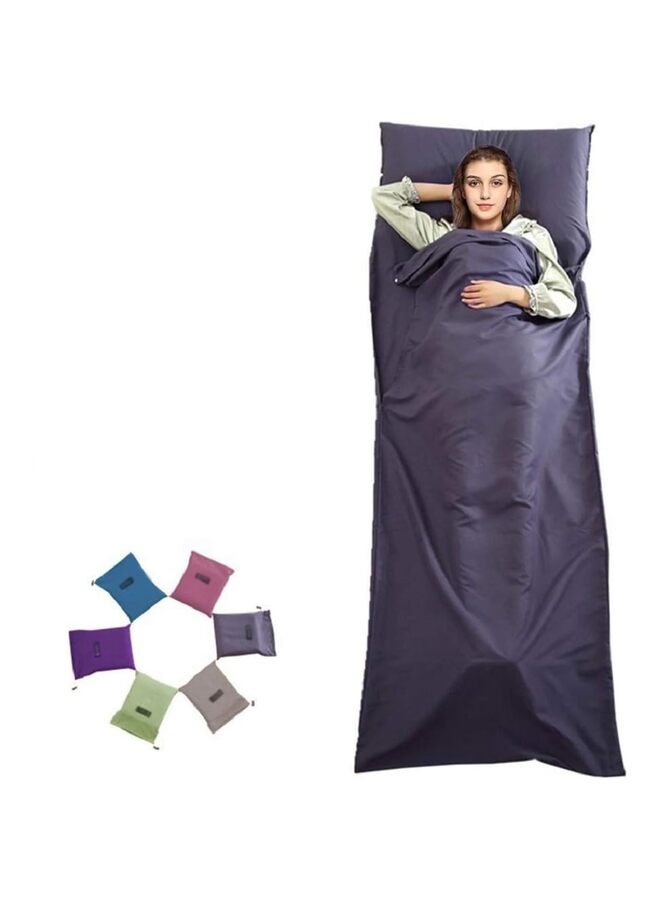 Sleeping Bag Liner Travel Camping Sheet Lightweight Hotel Sheet Compact Sleep Bag Sack Lightweight Breathable Liners Warm Roomy (Color : Blue) - Image 1