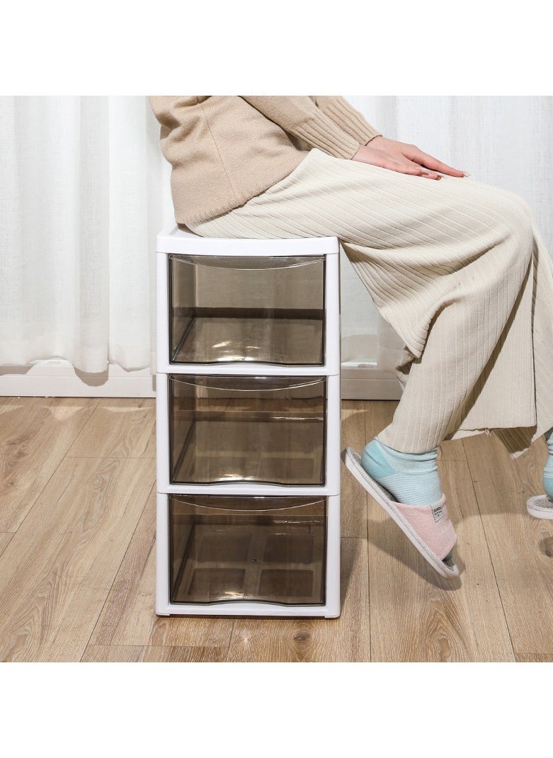 Generic - 5 Layers Desktop Storage Box Drawer Organizer with Wheels Desk Storage Cabinet Under Table Multi-Layer Cabinet Trolley Movable Book Shelf Atorage Cabinet - Image 1