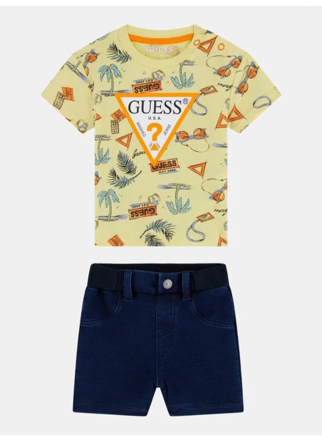 GUESS Kids Short Sleev T-Shirt And Shorts