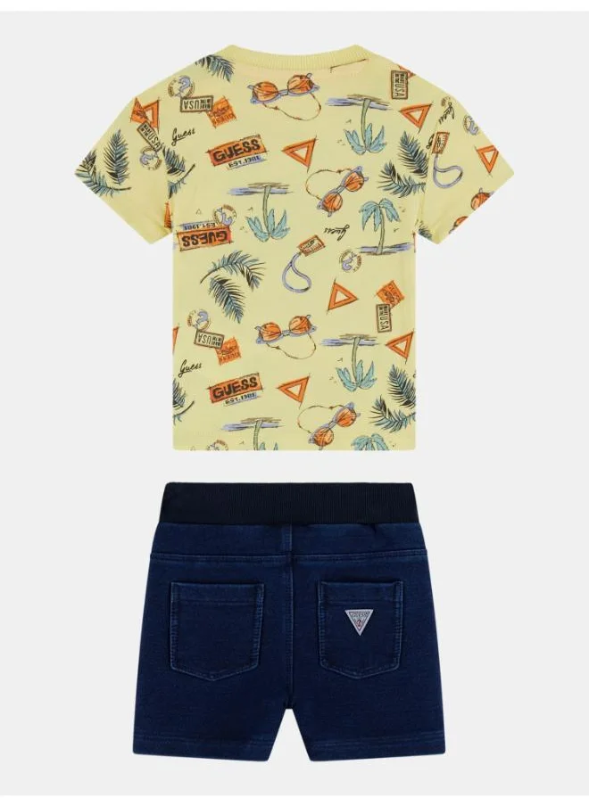 GUESS Kids Short Sleev T-Shirt And Shorts
