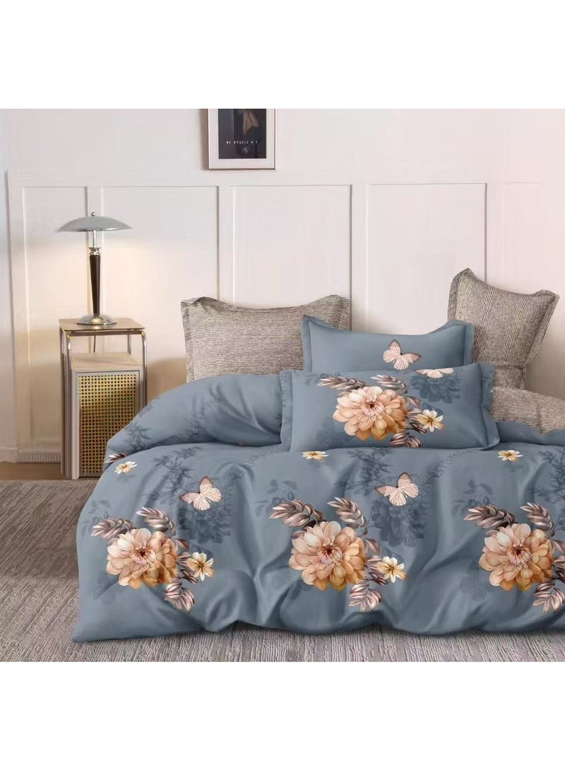 AL RAID King Sheets Set - Hotel Luxury Feel 6-Piece Bed Set, Wrinkle & Fade Resistant, Sheet & Pillow Case Set King Size (4 Pillowcases,1 Duvet Cover & 1 Fitted Sheet) Multicolor