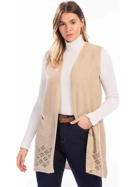 Işılda Fashion Women's Clothing Pocket Mother's Vest