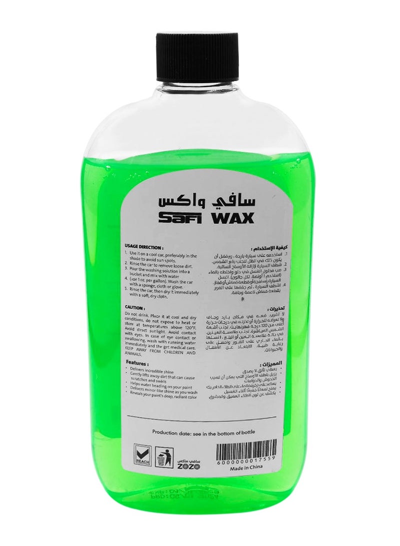 Safi WAX Shampoo and Wax ULtra Shine Car Washing Shampoo Wax - Safi Wax - SFW202- Green - 500ml  - Image 2