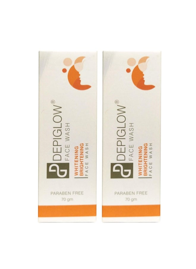 Entirety Depiglow Glutathione Creamy face wash for Skin Whitening & Brightening 70g (Pack of 2)  - Image 1