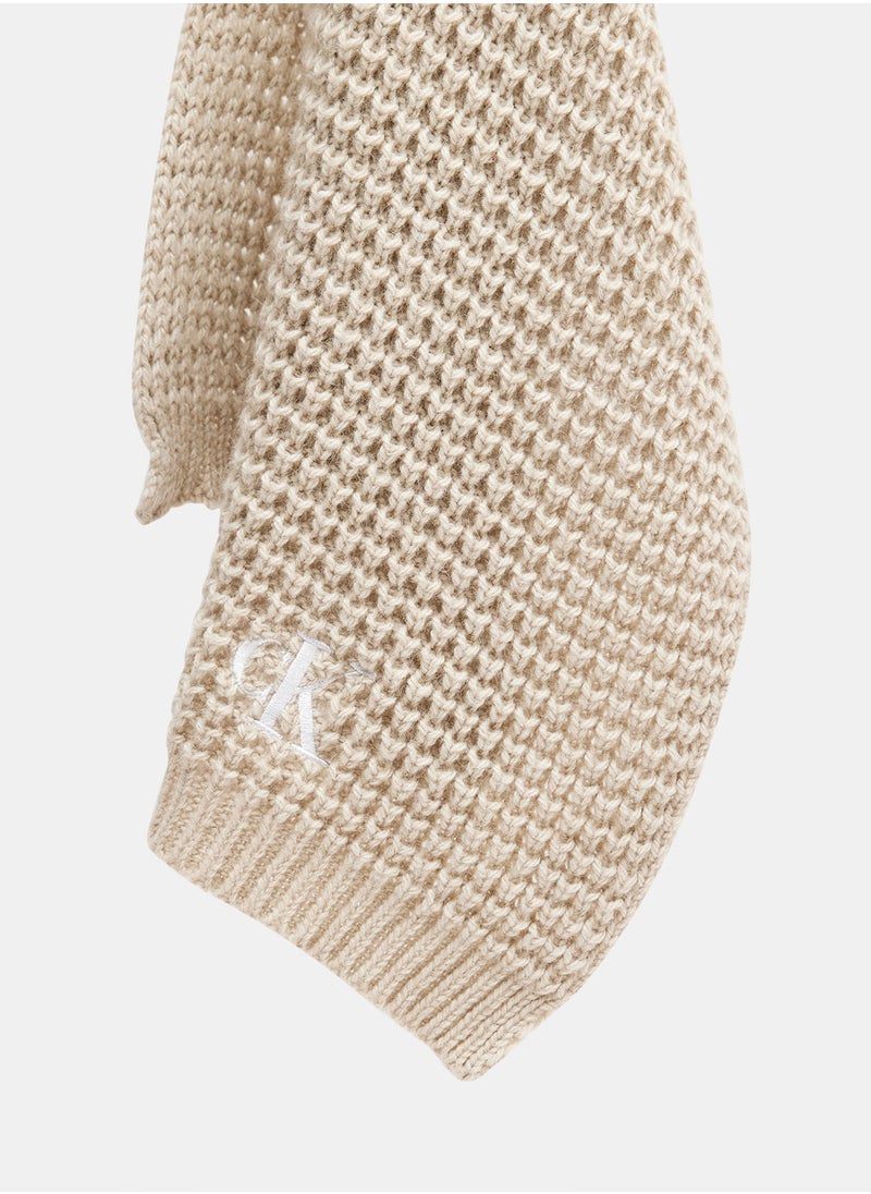 Calvin Klein Jeans - Waffle Beanie and Scarf Gift Set - Image 1