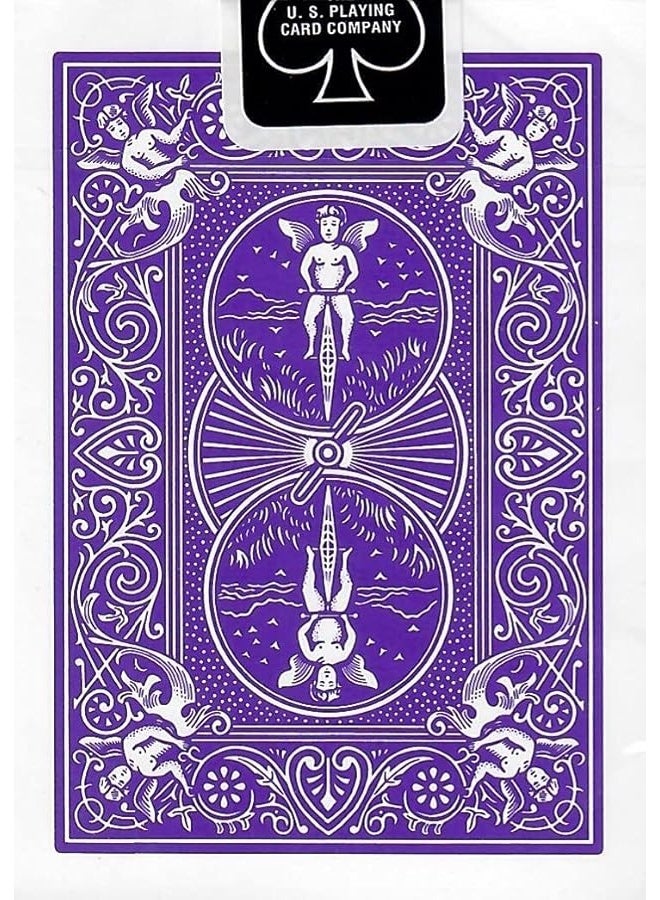 Bicycle Purple Rider Back Playing Card Deck Poker Size - Image 3