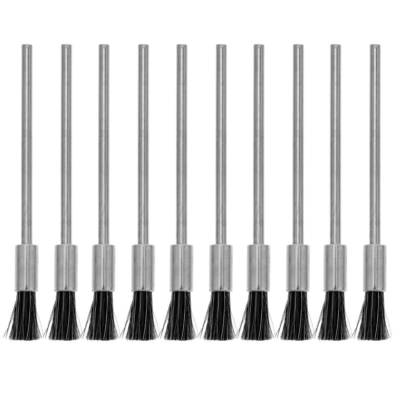 Stainless Steel Wire Brush Set 10 Pieces Rust Removal Welding Slag Cleaning Rotary Tool - Image 2