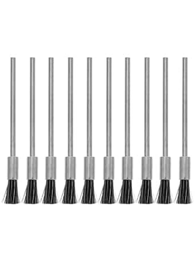 Stainless Steel Wire Brush Set 10 Pieces Rust Removal Welding Slag Cleaning Rotary Tool - Image 1
