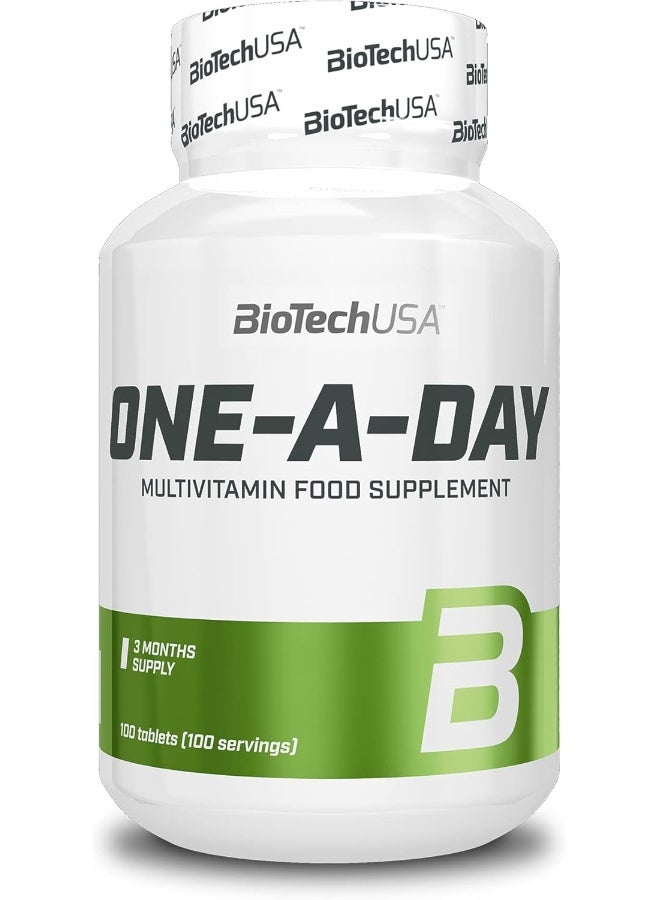 Biotechusa One-A-Day Multivitamin, Dietary Supplement Tablets With Vitamins And Minerals, 100 Tablets - Image 1