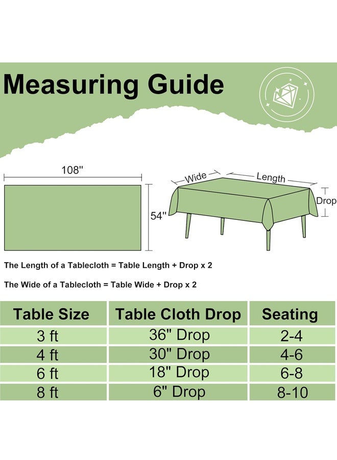 غطاء طاولة مستطيل أحمر وأبيض مدقق للنزهة، عيد الميلاد، حفلة، 54 × 108 بوصة غطاء طاولة بلاستيكي مقاوم للماء، 4 علب - Image 2