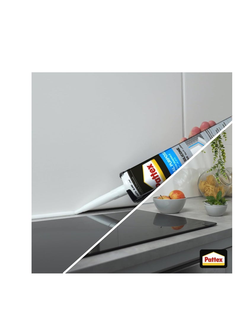 باتكس SL212 سيليكون، 280 مل، أبيض، عبوة من 2 - Image 4