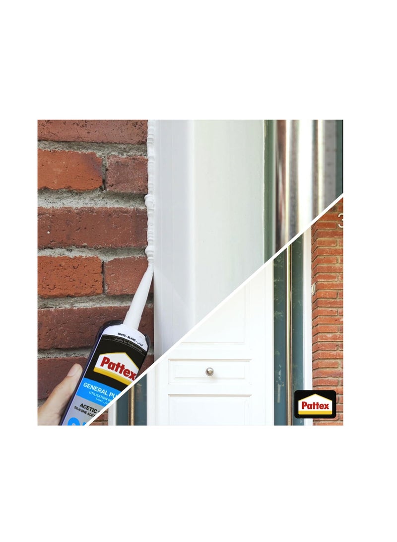 باتكس SL212 سيليكون، 280 مل، أبيض، عبوة من 2 - Image 5