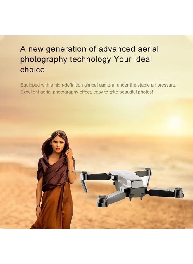 طائرة بدون طيار E88 Pro بدقة 4K وكاميرا عالية الدقة 2.4 جيجاهرتز و6 محاور وتحكم بالارتفاع - Image 3