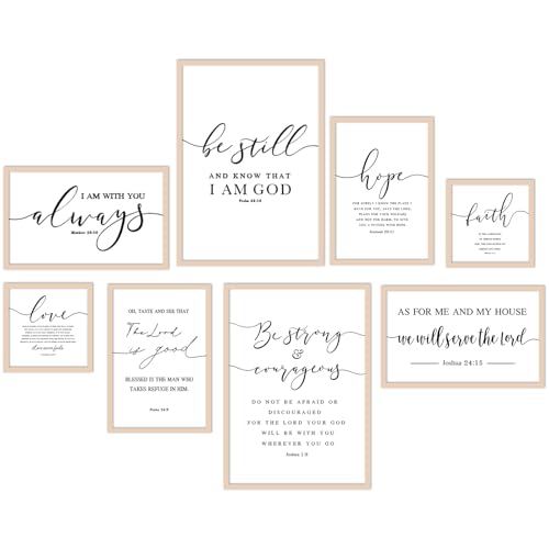 Faccito 8 Set Bathroom Wall Decor Funny Blacl and White Quotes Bathroom Wall Art Interesting Bad Smell Humorous Toilet Wooden Decoration Fun WallArt Signs Toilet Decor for Washroom - Image 1
