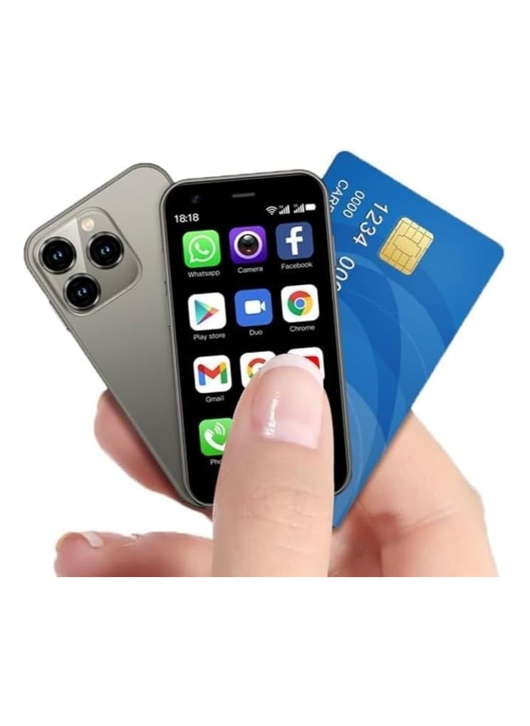SOYES - XS15 3G Mini Smartphone, 3.0 Inch WiFi GPS Quad-Core Android 8.1, Slim Body HD Camera, Dual SIM, 2GB RAM 16GB ROM, Compatible with Google Play, Compact Palm-Sized Mobile Phone - Image 1