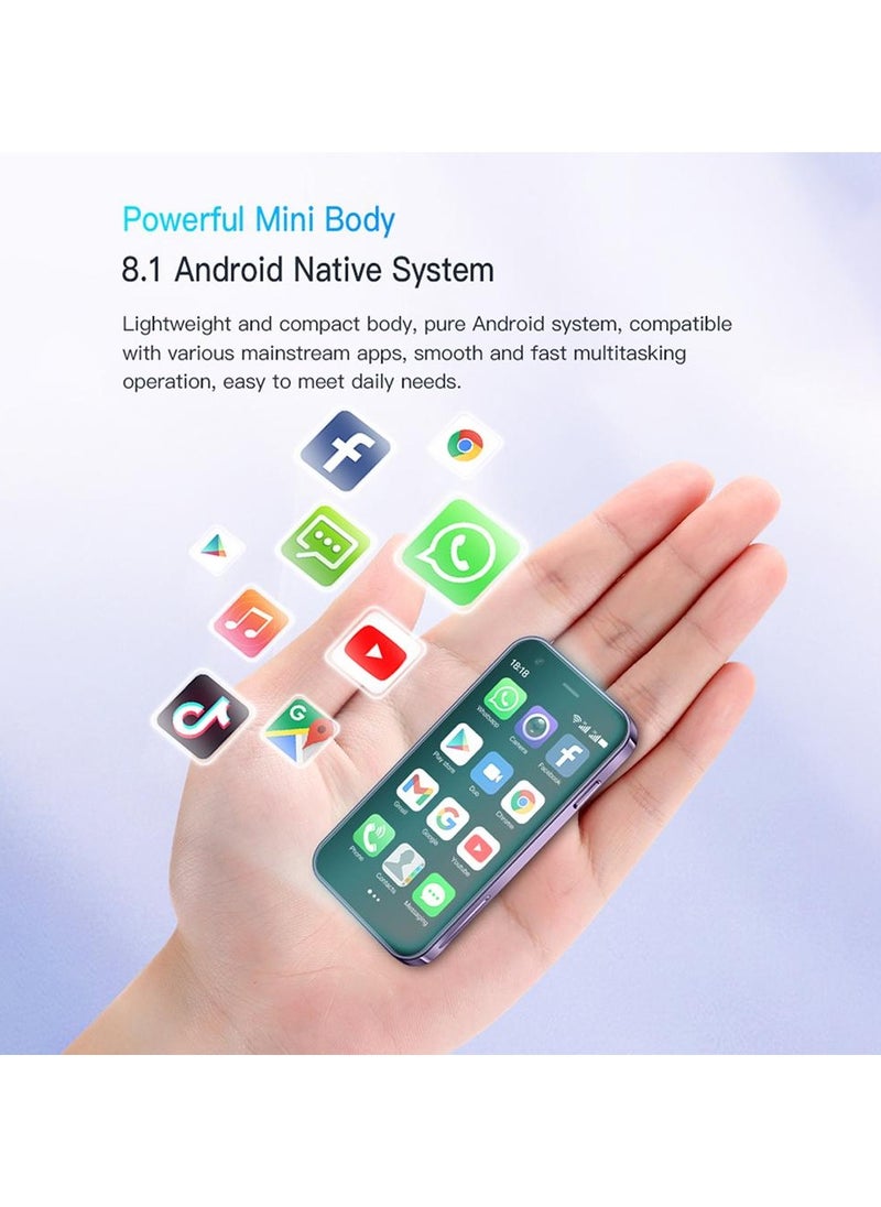 SOYES - XS15 3G Mini Smartphone, 3.0 Inch WiFi GPS Quad-Core Android 8.1, Slim Body HD Camera, Dual SIM, 2GB RAM 16GB ROM, Compatible with Google Play, Compact Palm-Sized Mobile Phone - Image 1