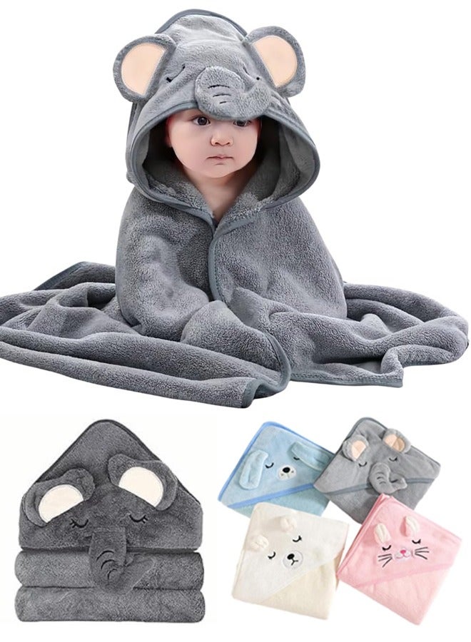 Vividorad Baby Hooded Towel,Baby Bath Towels,Ultra Soft Thick Cotton Bath Towel for Newborn, Large and Absorbent Toddler Towels for Baby Boy Girl-100% Cotton for Newborns, Infants, Toddlers - Large 32x32Inch Size - Image 1