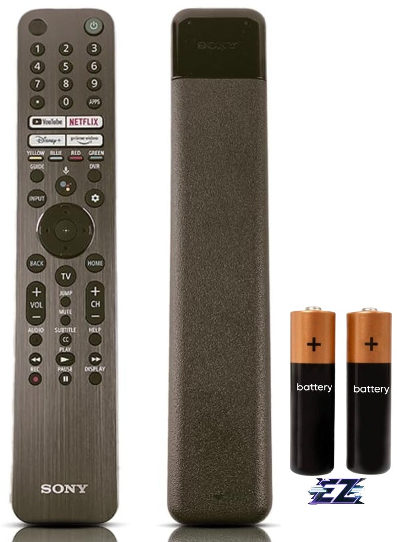 PopZa Original OEM RMF-TX621U Voice Remote Control with Backlight Buttons for Sony Bravia Google Smart TV with battery - Image 1