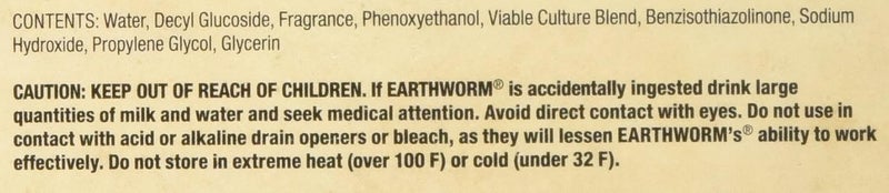 Earthworm Drain Cleaner - Clog Remover - Drain Opener/Deodorizer - Natural Enzymes, Safer for Families, Environmentally Responsible - 32 fl oz - Image 4