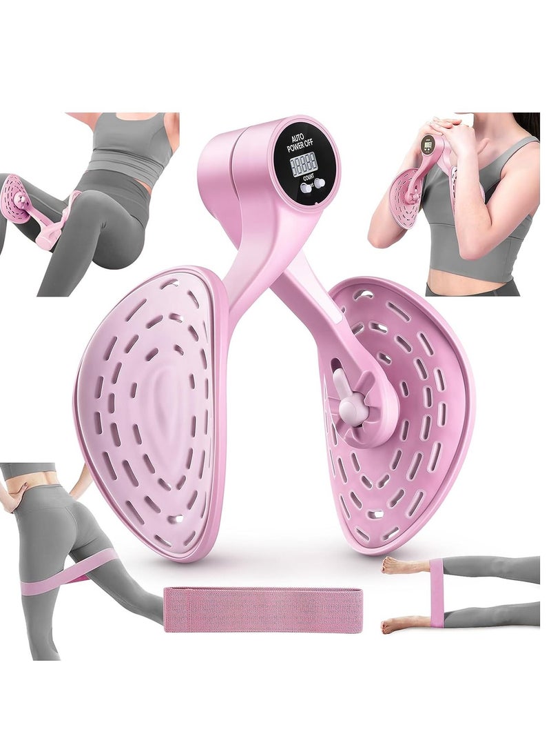 Thigh resistance band set, anti-hip trainer, with non-slip exercise band, suitable for hip and hip exercises