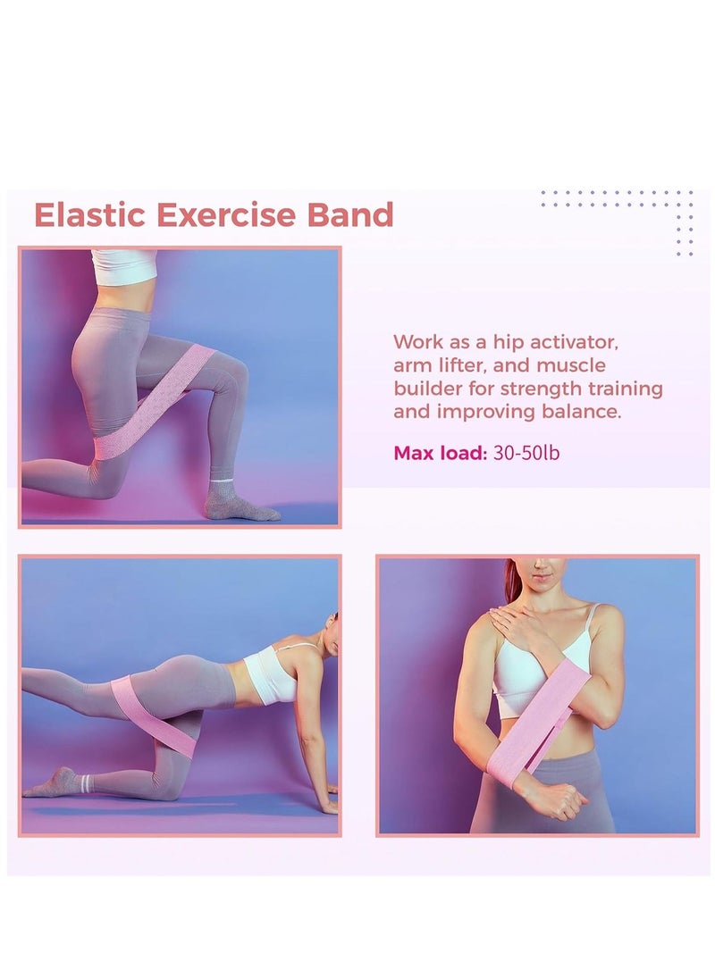 Thigh resistance band set, anti-hip trainer, with non-slip exercise band, suitable for hip and hip exercises